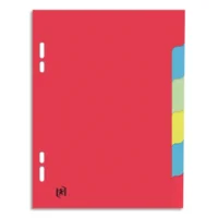 ELBA Intercalaires 17x22 cm / cartons 6 touches