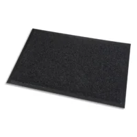 PAPERFLOW Tapis d'accueil grattant intérieur et extérieur en PP Noir, Format 90 x 150 cm épaisseur 10 mm