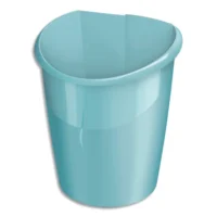 CEP Corbeille à papier Ellypse en Polypropylène, clipsable - Dimensions L27,8 x H38 x P31,8 cm Vert d'eau