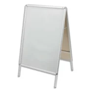 NOBO Chevalet porte-affiche clipsable, aluminium, anti-reflet en PVC, format A1, 1902206