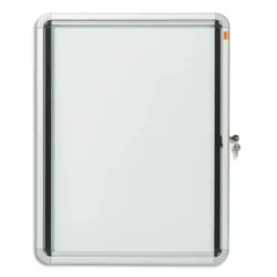 NOBO Vitrine d'affichage magnétique Premium Plus, fermeture à clé, capacité 4 feuilles, A4