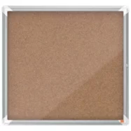 NOBO Vitrine d'affichage en liège Premium Plus, fermeture à clé, capacité 6 feuilles, A4