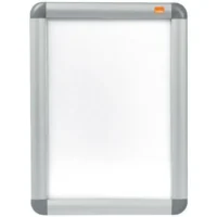 NOBO Vitrine porte-affiche clipsable, aluminium, anti-reflet en PVC, format A4