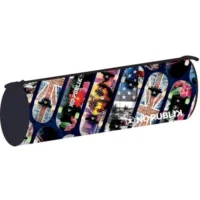 OXFORD Fourre-tout rond NO PUBLIK SKATE 22x7x7 cm. Décor sérigraphié, coloris assortis.