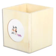 GRAINE CREATIVE Pot à crayons avec cadre photo en bois à décorer : peinture, collage, mosaique, gluepatch