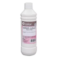 O COLOR Flacon de 500 ml de Vernis colle Blanc Deco Pro, sans acide ni solvant, tous types papier décors