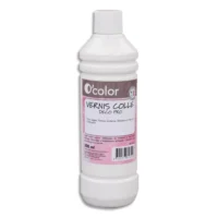 O COLOR Flacon de 500 ml de Vernis colle Blanc Deco Pro, sans acide ni solvant, tous types papier décors
