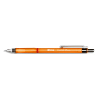 ROTRING Portemine VisuClick à mécanisme à déclic. Largeur de trait 0,7mm. Mine HB. Coloris Orange