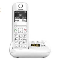 GIGASET Téléphone sans fil AS690A avec répondeur Blanc AS690ABLC