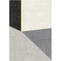 PAPERFLOW Tapis Canvas en polypropylène multicolore, tissage velours, L160 x H0,75 x P230 cm