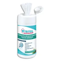 WYRITOL Boîte de 120 Lingettes nettoyantes, désinfectantes objets et surfaces parfum Pin