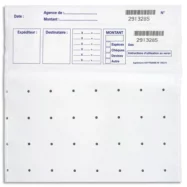 RESKAL Lot de 100 sachets de sécurité pour billets 14202-1