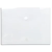 EXACOMPTA Sachet de 5 pochettes-enveloppes scratch A4 en polypropylène 2/10e. Coloris incolore