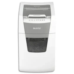 LEITZ Destructeur de documents IQ Auto+ Office P-4,coupe croisée,4x28mm,150 feuilles,44 litres,80130000