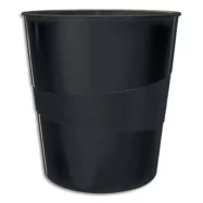 LEITZ Corbeille à papier 15 litres WOW - Dimensions : Ø 29 x H32,4 cm. Finition laquée. Coloris Bleu