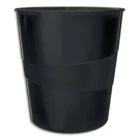 LEITZ Corbeille à papier 15 litres WOW - Dimensions : Ø 29 x H32,4 cm. Finition laquée. Coloris Bleu