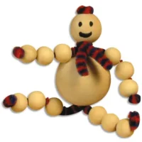 GRAINE CREATIVE Sachet de 100 perles en bois brut diamètre 10mm à décorer