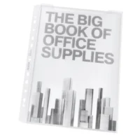 LEITZ Sachet de 5 pochettes perforées A4 en polypropylène à soufflet grande capacité.Coloris transparent