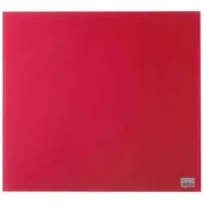 NOBO Tableau mémo magnétique en verre - 300x300 mm - rouge - NOBO 1903954