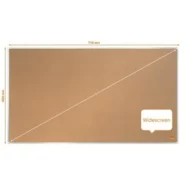 NOBO Tableau d'affichage en liège Impression Pro - 1200 x 900 mm - 1915231
