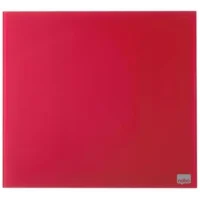 NOBO Tableau mémo magnétique en verre - 450 x 450 mm - rouge - NOBO 1903955