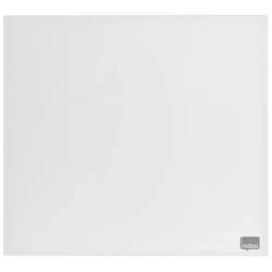 NOBO Tableau mémo magnétique en verre - 450 x 450 mm - blanc - NOBO 1903957
