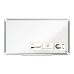 NOBO Tableau blanc en acier laqué Premium Plus magnétique 710 x 400 mm - Blanc - 1915370