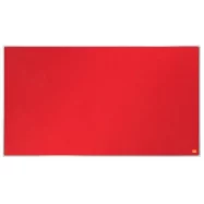 NOBO Tableau d'affichage Widescreen en feutre Impression Pro - 1880 x 1060 mm - rouge - 1915423
