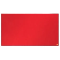 NOBO Tableau d'affichage Widescreen en feutre Impression Pro - 1880 x 1060 mm - rouge - 1915423