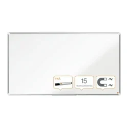 NOBO Tableau blanc en acier laqué Premium Plus magnétique 1550 x 870 mm - Blanc - 1915373