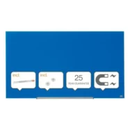 NOBO Tableau en verre Impression Pro magnétique 1260 x 710 mm - Bleu - 1905189