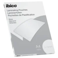 IBICO Basics light Paquet de 100 Pochettes plastification A4, 2 x 75 microns 627308