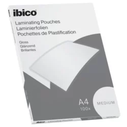 IBICO Basics Medium Paquet de 100 Pochettes plastification A4 2 x 100 microns 627309