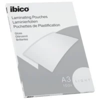 IBICO Basics light Paquet de 100 Pochettes plastification A3 - 2x80 microns 627311