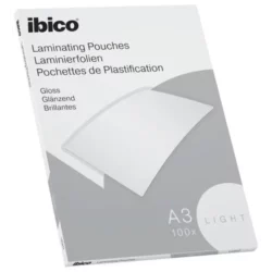 IBICO Basics light Paquet de 100 Pochettes plastification A3 - 2x80 microns 627311