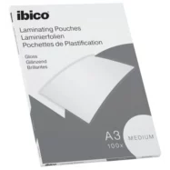 IBICO Basics Medium Paquet de 100 Pochettes plastification A3 2 x 100 microns 627312