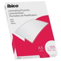 IBICO Paquet de 100 Pochettes plastification A5 2 x 100 microns mates 627322