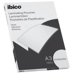 IBICO Basics Standard Paquet de 100 Pochettes plastification A3 2 x 125 microns 627313