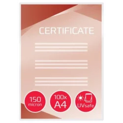 GBC Paquet 100 Pochettes de plastification avec protection anti-UV A3, 2x125 microns, brillantes IB611032