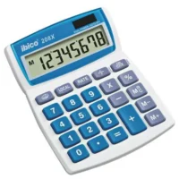 IBICO Blister calculatrice de bureau 208X Écran LCD à 8 chiffres, écran à inclinaison réglable IB410147