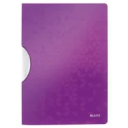 LEITZ Chemise à clip COLORCLIP WOW en polypropylène opaque 5/10eme. Coloris violet