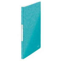 LEITZ Protège document WOW en polypropylène 40 pochettes, 80 vues. Coloris Menthe