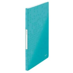 LEITZ Protège document WOW en polypropylène 20 pochettes, 40 vues. Coloris Menthe