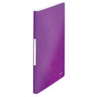 LEITZ Protège document WOW en polypropylène 20 pochettes, 40 vues. Coloris Violet