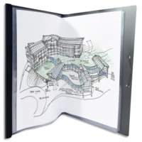 OXFORD Protège-documents OSMOSE A3 PP 20 vues 10 pochettes. Coloris Noir