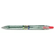 PILOT Bille B2P Ecoball rétractable. Rechargeable. Pointe 1mm. Corps plastique recyclé 86%.Coloris rouge