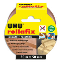 UHU Ruban adhésif d’emballage sans solvant havane 50mx50mm