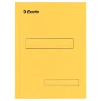ESSELTE Boite de 100 sous-dossier en carton Kraft, 1 rabat. Format A4. Coloris Jaune