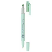 PENTEL Surligneur ILLUMINA FLEX bi-pointe 2,5/4,2mm. Coloris vert pastel