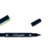 TOMBOW Surligneur MONOEDGE 2 pointes fine/biseautée. Séchage rapide. Coloris vert